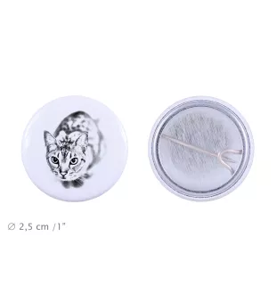 Ocicat Rucksack decoration, personalized badge, perfect gadget for animal lovers from the Art-Dog brand