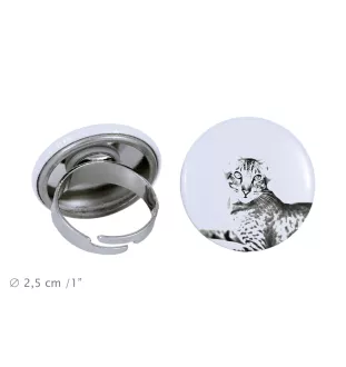 Orientalische Katze - ein einzigartiger Ring, handgefertigt, Damenschmuck der Marke Art-Dog