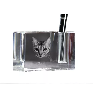 Ocicat penholder kryształowy z kotem Art-Dog