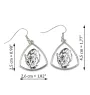 Ocicat - boucles d'oreilles avec un chat, boucles d'oreilles pendantes avec une image, bijoux personnalisés avec l'impression de la marque Art-Dog