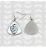 Ocicat - boucles d'oreilles avec un chat, boucles d'oreilles pendantes avec une image, bijoux personnalisés avec l'impression de la marque Art-Dog