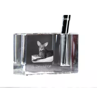 Oriental penholder kryształowy z kotem Art-Dog