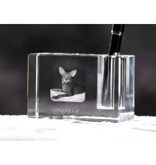 Oriental penholder kryształowy z kotem Art-Dog