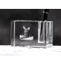Oriental Cat - Pen stand, crystal organiser with cat photo, unique desk decoration by Art-Dog brand