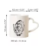Ocicat Tasse mit Katze, entzückende Tasse mit herzförmigem Henkel, universelles Geschenk der Marke Art-Dog