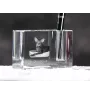 Oriental Cat - Pen stand, crystal organiser with cat photo, unique desk decoration by Art-Dog brand