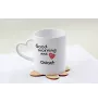 Ocicat - cat mug, adorable heart-shaped handle mug, universal gift from Art-Dog brand