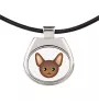 Oriental - collier pendentif avec une illustration sur une chaîne en cuir de la marque Art-Dog
