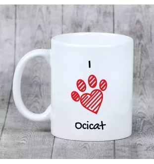 Ocicat kubek z kotem I love Art-Dog