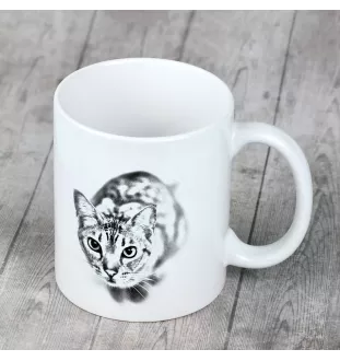 Ocicat - tasse avec un chat, une tasse adorable avec une illustration, un cadeau avec votre photo de la marque Art-Dog