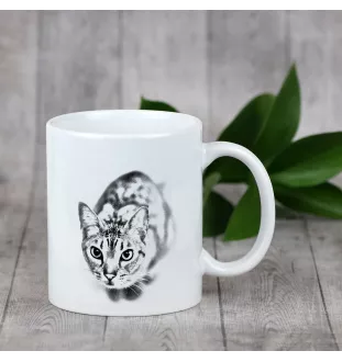 Ocicat - Tasse mit Katze, fröhliche Tasse für Hundefreunde, personalisiertes Geschenk der Marke Art-Dog