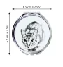 Ocicat - miroir de poche avec un chat, miroir personnalisé pour sac à main, miroir compact avec impression de la marque Art-Dog