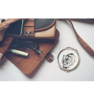 Ocicat - miroir de poche avec un chat, miroir personnalisé pour sac à main, miroir compact avec impression de la marque Art-Dog