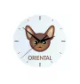Oriental - MDF clock with graphics and the Art-Dog brand name