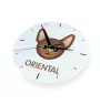Oriental - MDF clock with graphics and the Art-Dog brand name