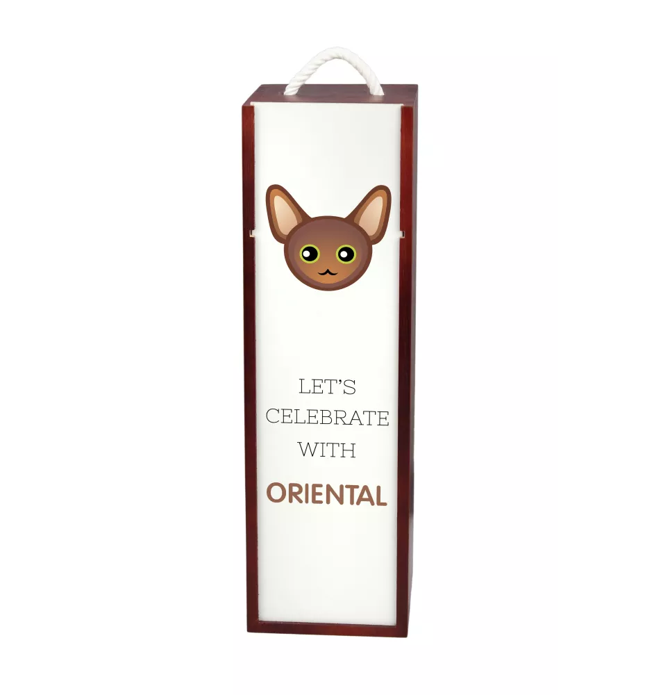 Oriental - wine box with graphics and the brand name Art-Dog