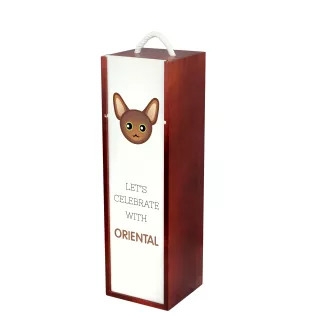 Oriental - wine box with graphics and the brand name Art-Dog