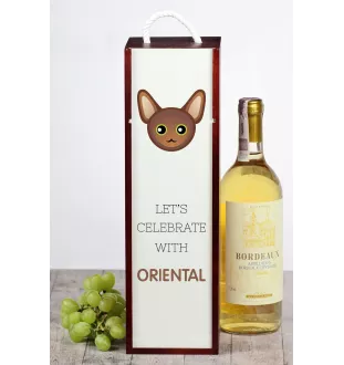 Oriental - boîte à vin avec graphisme et logo de la marque Art-Dog