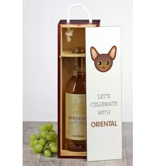 Oriental - boîte à vin avec graphisme et logo de la marque Art-Dog