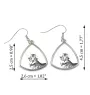 Oriental Cat - cat earrings, hanging earrings with a picture, personalized jewelry with Art-Dog brand print.