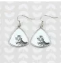 Oriental Cat - cat earrings, hanging earrings with a picture, personalized jewelry with Art-Dog brand print.