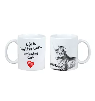 Oriental - tasse avec un chat, tasse avec une photo, cadeau personnalisé de la marque Art-Dog