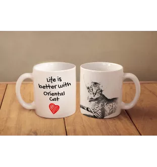 Oriental kubek z kotem life is better Art-Dog