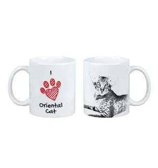 Orientalisch - Tasse mit Katze, entzückende Tasse mit Grafik, Geschenk mit Ihrem Foto von der Marke Art-Dog