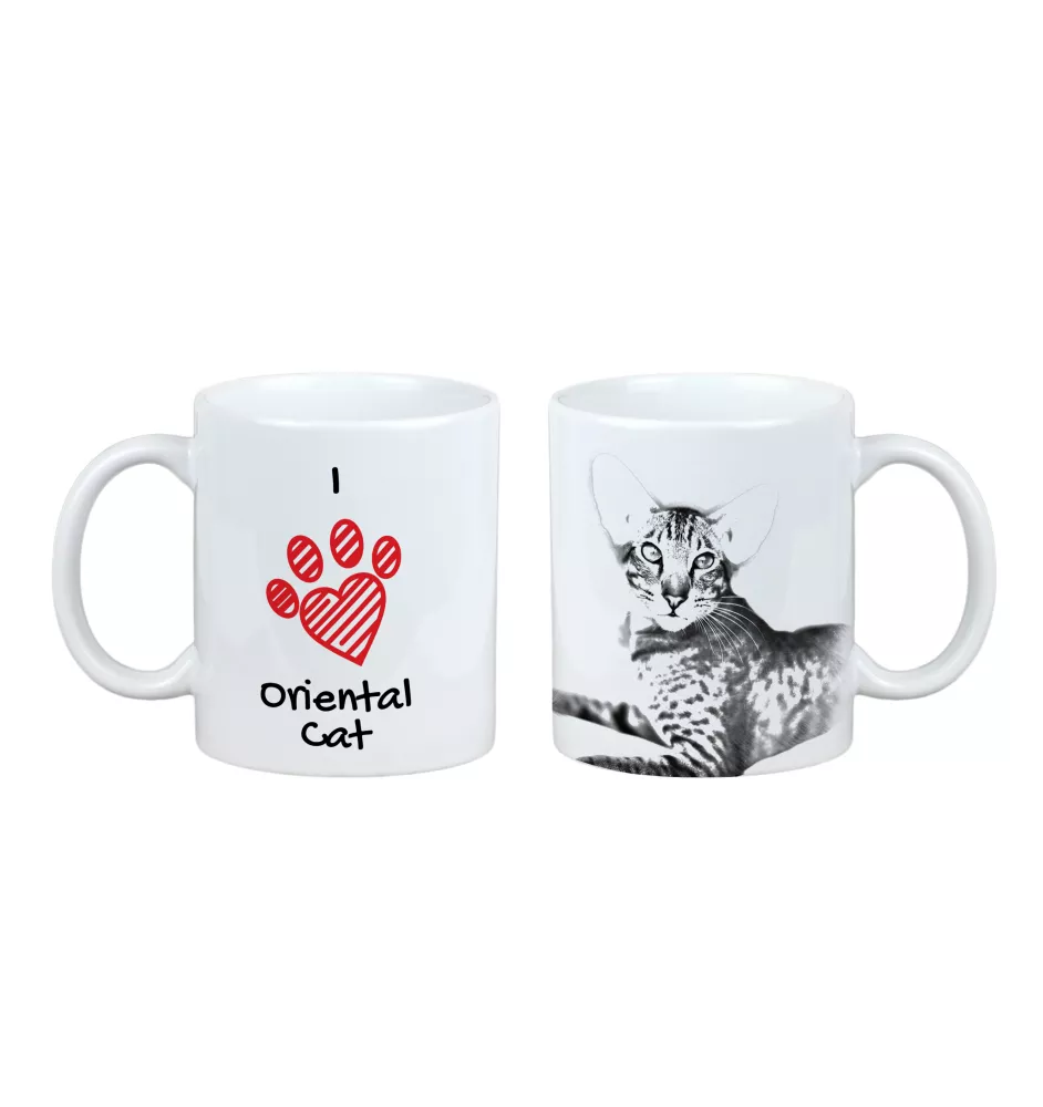 Orientalisch - Tasse mit Katze, entzückende Tasse mit Grafik, Geschenk mit Ihrem Foto von der Marke Art-Dog