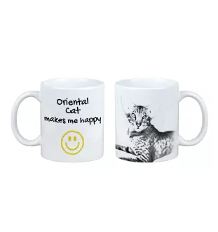 Orientalisch - Tasse mit Katze, fröhliche Tasse für Hundefreunde, personalisiertes Geschenk der Marke Art-Dog