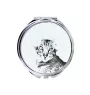 Chat oriental - miroir de poche avec un chat, miroir personnalisé pour sac à main, miroir compact avec impression de la marque Art-Dog