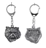 Chat persan - porte-clés argenté, décoration de sac à main, pendentif de sac à dos par Art-Dog
