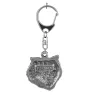 Chat persan - porte-clés argenté, décoration de sac à main, pendentif de sac à dos par Art-Dog