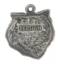 Chat persan - porte-clés argenté, décoration de sac à main, pendentif de sac à dos par Art-Dog