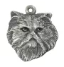 Persian Cat - silver-plated key ring, handbag decoration, backpack pendant by Art-Dog
