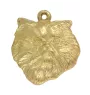 Persian Cat - Gilded key ring with cat, handbag decoration, luxury accessory by Art-Dog brand