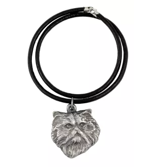 Chat persan - collier avec un chat, pendentif en plaqué argent pour les fans de chats, bijoux uniques de la marque Art-Dog