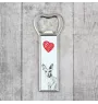 Peterbald - bottle opener with a cat, personalized fridge opener, unique gift for men by Art-Dog brand