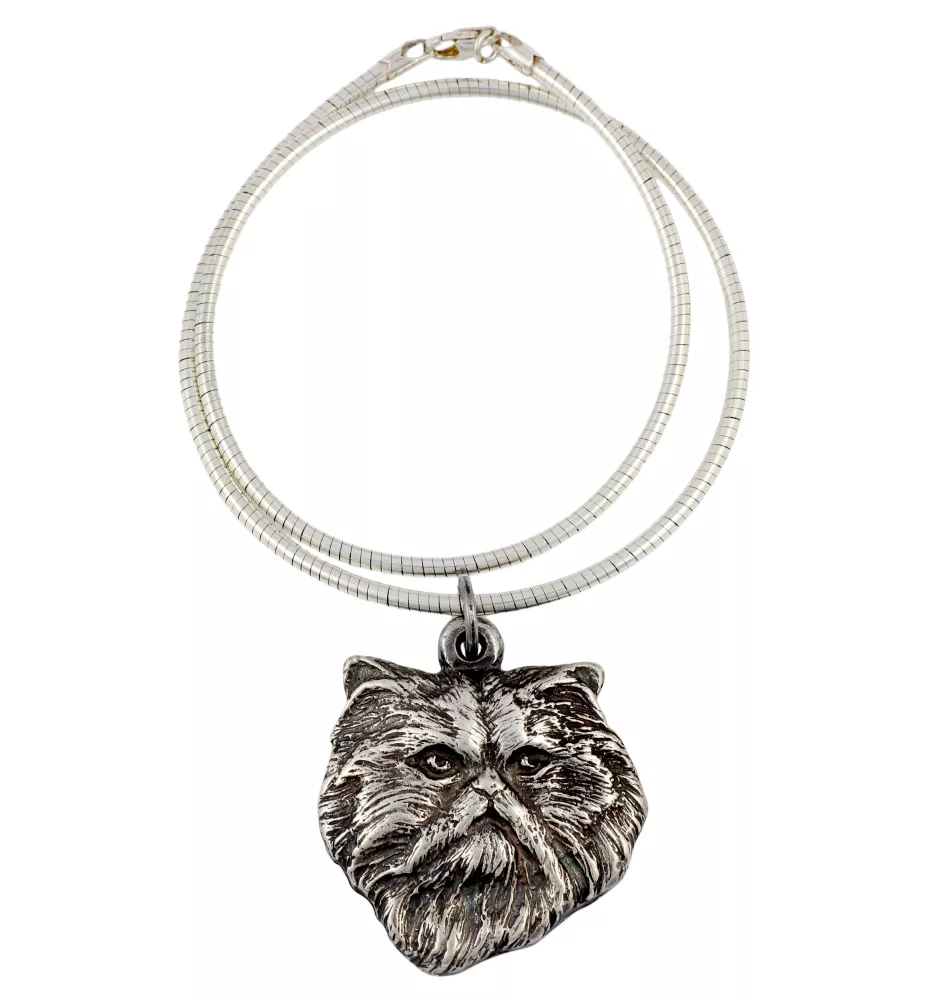 Persian Cat - necklace with a cat, unique jewellery for a fan of cats, unique viper pendant by Art-Dog.