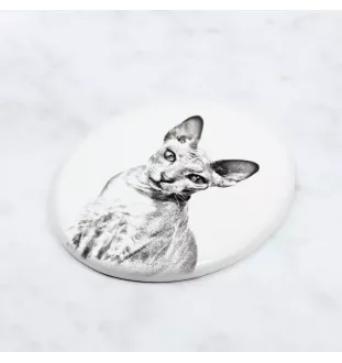 Peterbald płyta nagrobna ze zdjęciem kota Art-Dog