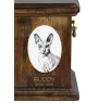 Peterbald - Gedenktafel mit einem Foto einer Katze, Grabplatte mit Druck, personalisierte ovale Platte der Marke Art-Dog