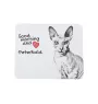 Peterbald - tapis de souris imprimé, tapis de souris personnalisé avec un chat, un gadget unique pour un employé de bureau de la marque Art-Dog