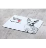 Peterbald - mouse pad with print, personalized cat pad, unique gadget for an office worker from the Art-Dog brand