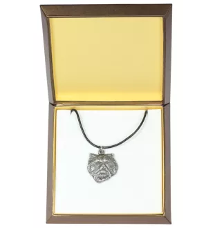 Perserkatze - Halskette mit Katze, versilberter Anhänger für den Katzenfan, einzigartiger Schmuck der Marke Art-Dog