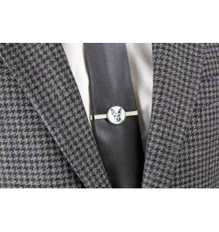 Peterbald - cat tie clip, personalized tie clip, unique gift for men from Art-Dog brand
