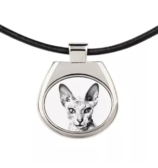 Peterbald - Halskette mit Katzenanhänger, personalisiertes Fotoanhänger, einzigartige Halskette für Frauen und Männer von der Marke Art-Dog