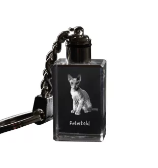 Peterbald - Pendentif en cristal avec photo de chat, pendentif lumineux, cadeau unique de la marque Art-Dog