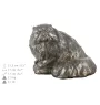 Persian Cat urn for cat ashes, personalized urn with a statuette, wooden urn with a cat by Art-Dog