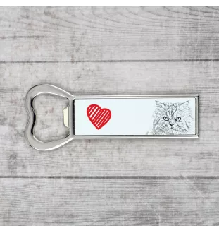 Chat persan - ouvre-bouteille avec un chat, ouvre-bouteille personnalisé pour le réfrigérateur, cadeau unique pour homme de la marque Art-Dog