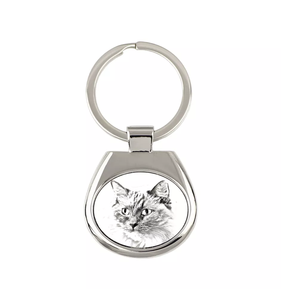 Ragdoll - keychain with a cat, keychain with a print, personalized pendant from the Art-Dog brand